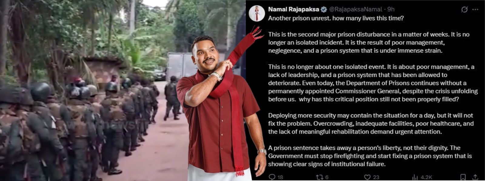 ‘How Many Lives This Time?’ - Namal Rajapaksa